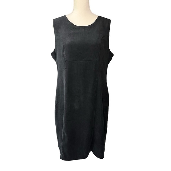 Woolrich Vintage Black Sleeveless Jumper Dress Size Medium - Picture 1 of 8